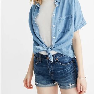 NWT Madewell High-rise cut off shorts